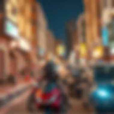 Vibrant Neighborhood Lifestyle in Dubai Bustling lifestyle in Dubai's vibrant neighborhoods