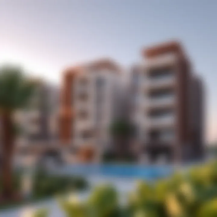 Modern residential buildings in Al Serkal reflecting contemporary design trends