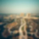 Aerial view of حديقة الاتحاد showcasing its lush greenery and pathways
