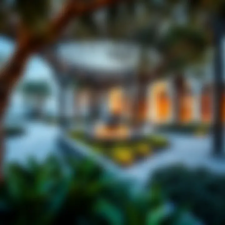 Beautifully designed landscape elements within حديقة الاتحاد