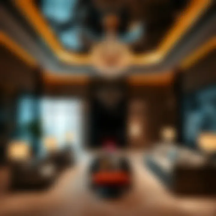 Interior Elegance and Lifestyle at Burj Crown Luxurious interior showcasing lifestyle offerings at Burj Crown