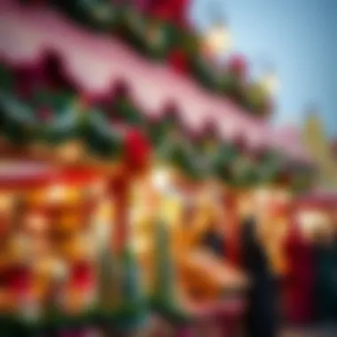 Traditional Holiday Market in Dubai Festive market showcasing traditional holiday crafts and treats