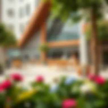 Vibrant community area within Citadine Metro Central encouraging social interactions