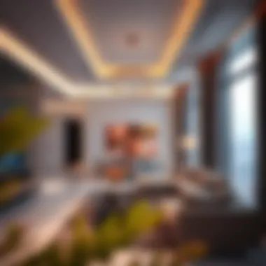 Luxury Interiors of Remal Tower Interior amenities showcasing luxury living spaces within Remal Tower