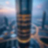 Aerial view of Damac XL Tower showcasing its stunning architecture