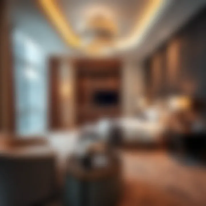 Elegant guest room showcasing modern amenities