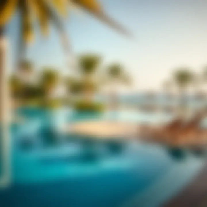 Inviting pool area with beachside views