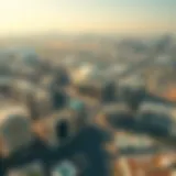 Dubai South Urban Landscape Aerial view of Dubai South showcasing its urban landscape