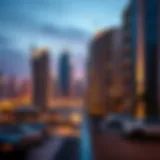 Luxury apartment view in Dubai