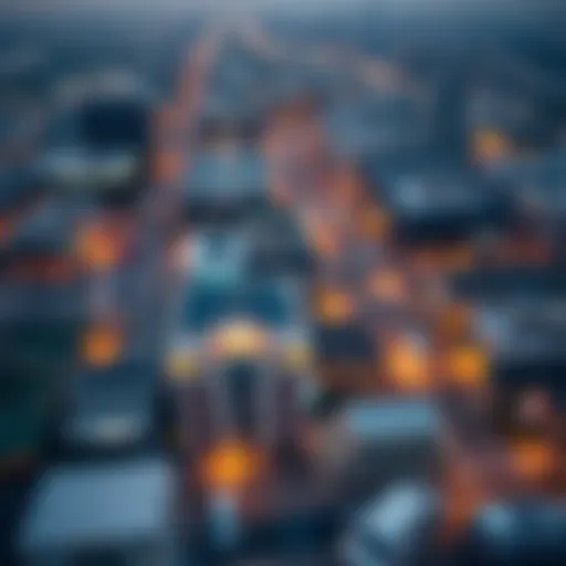 Aerial Perspective of Al Karama Aerial view of Al Karama showcasing its urban layout