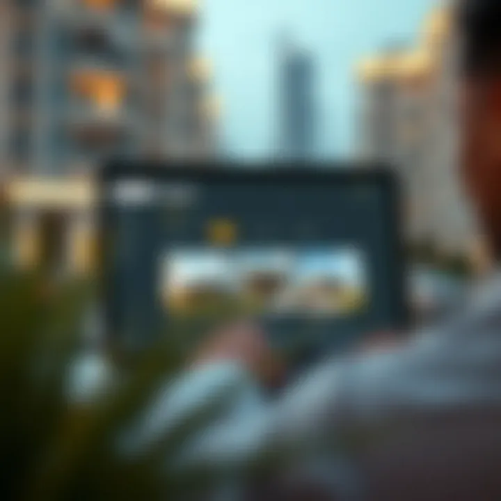 User interface of Bayut platform highlighting property listings