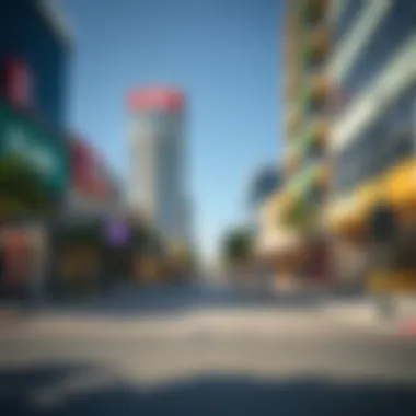 Commercial Context Around Burjuman Play Area Surrounding commercial spaces adjacent to Burjuman Play Area