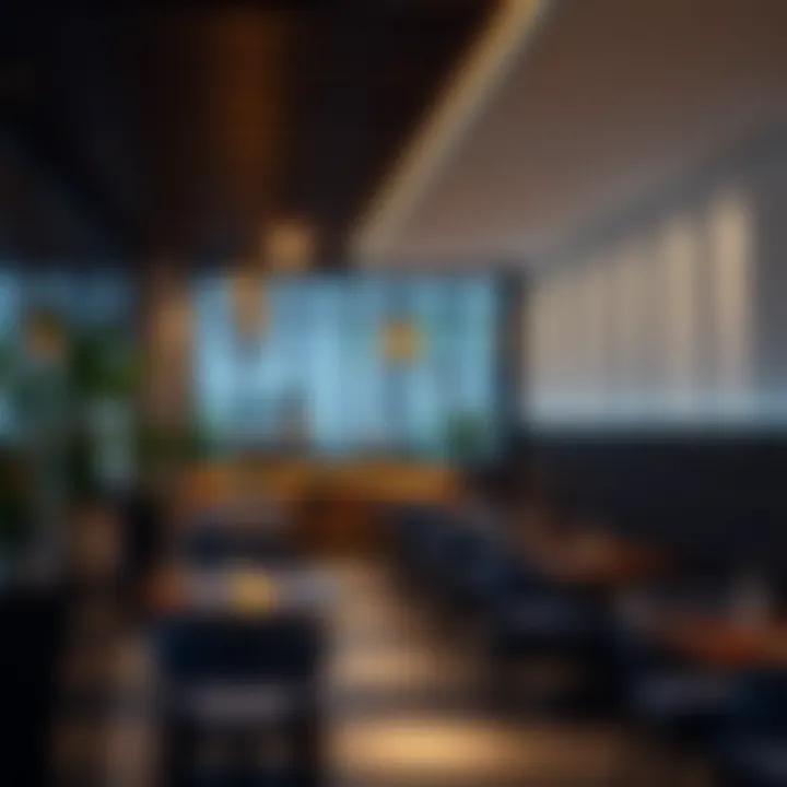 Contemporary Café Interior Design Stylish interior of a contemporary café showcasing modern design