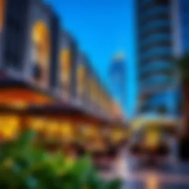 Outdoor Dining in DIFC Village Outdoor dining options in DIFC Village, highlighting the lifestyle and leisure aspect