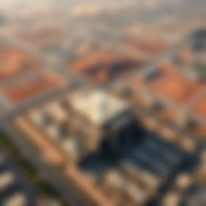 Aerial View of Emaar Development Aerial view of a major Emaar development site