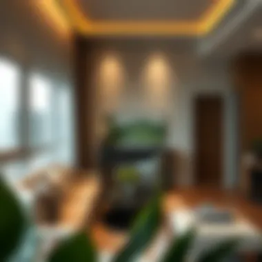 Modern Flat Interiors Luxurious flat interiors in Al Nahda, featuring contemporary design and spacious layouts.