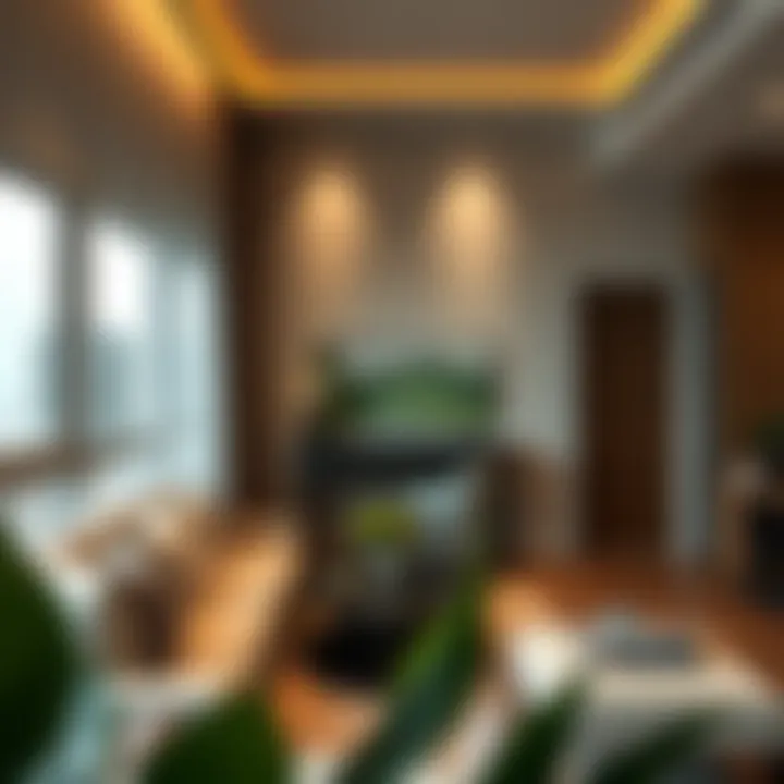 Modern Flat Interiors Luxurious flat interiors in Al Nahda, featuring contemporary design and spacious layouts.