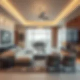 Elegant living room showcasing modern UAE interior design