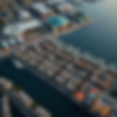 Community Layout of Marina Shores Aerial view showcasing the Marina Shores community
