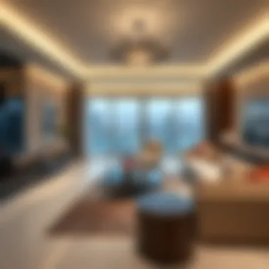 Elegant Living Spaces at Marina Shores Luxurious living room interior at Marina Shores