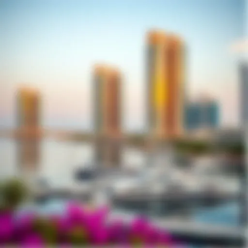 Stunning waterfront view of Marina Shores