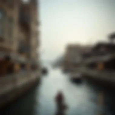 Dubai Creek: The Heart of Historical Trade Stunning view of Dubai Creek showcasing historical trade routes