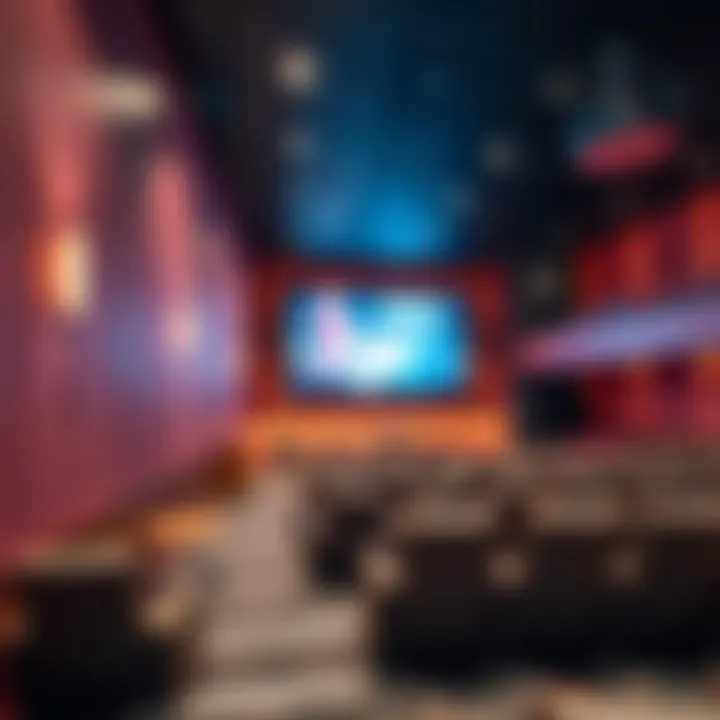 Interior design showcasing modern facilities at Roxy Cinema