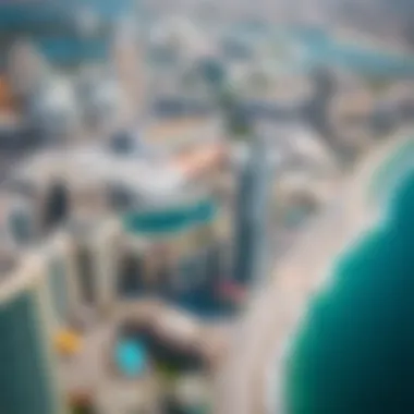Prime Locations: Aerial Perspective of Dubai's Sea View Properties Aerial view of prime locations for sea view apartments in Dubai