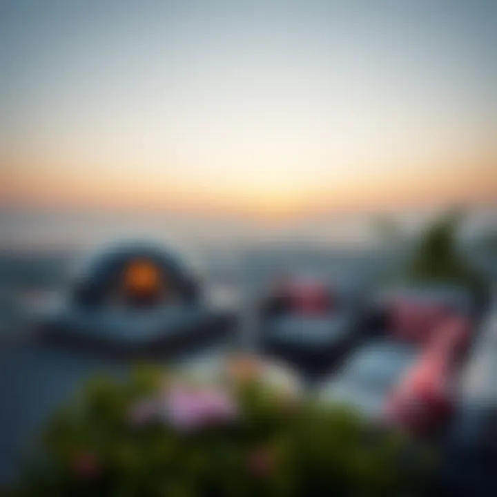 Scenic views from studio flats in Hor Al Anz