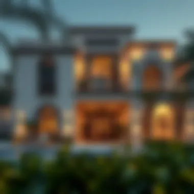 Luxurious Villa Exterior in Dubai Luxurious villa exterior in Dubai