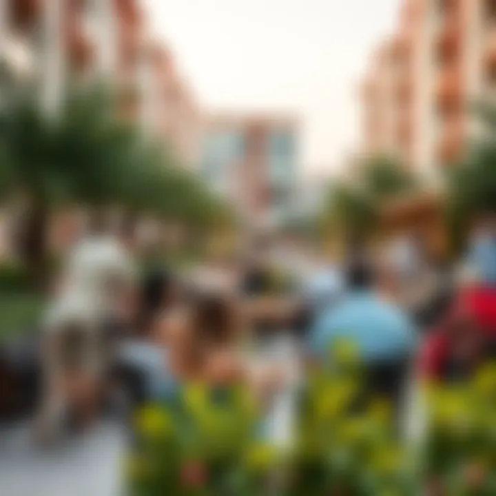 Vibrant community life in Parklane, featuring outdoor leisure spaces