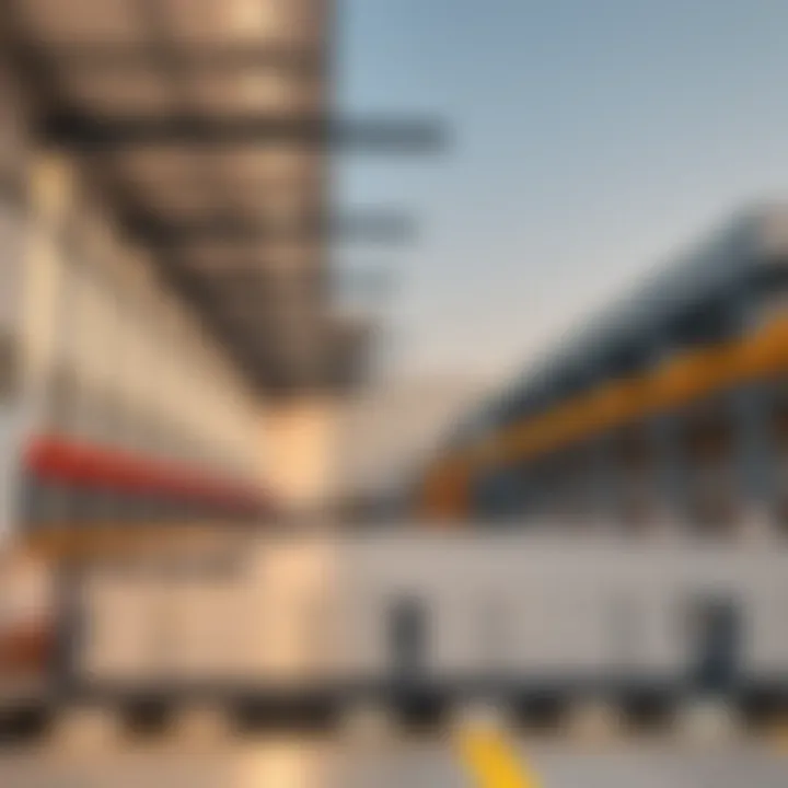 Modern warehouse facility with advanced logistics infrastructure