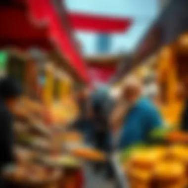 Culinary Treasures of JBR Vibrant food market showcasing local flavors