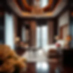 Luxurious suite interior showcasing elegant design and furnishings