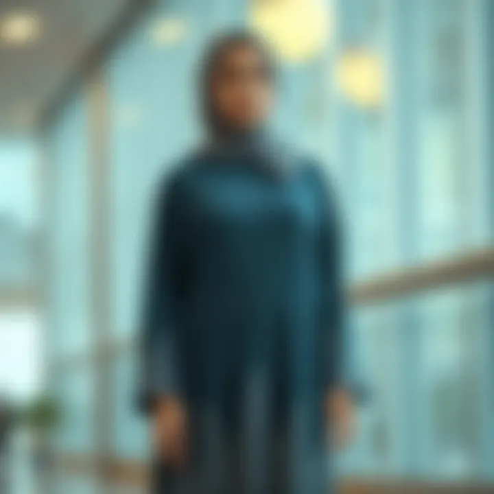 Modern casual abaya featuring unique fabric patterns