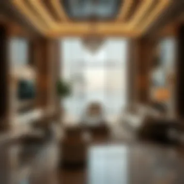 Luxury Living and Real Estate Synergy Opulent living spaces showcasing the synergy between luxury jewelry and real estate in Dubai.
