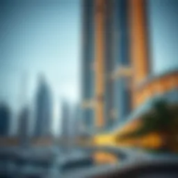 Sleek architectural design of the Marina View Tower