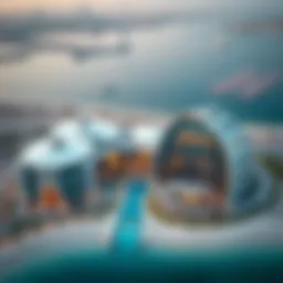 Aerial view of Mina Abu Dhabi showcasing modern architecture