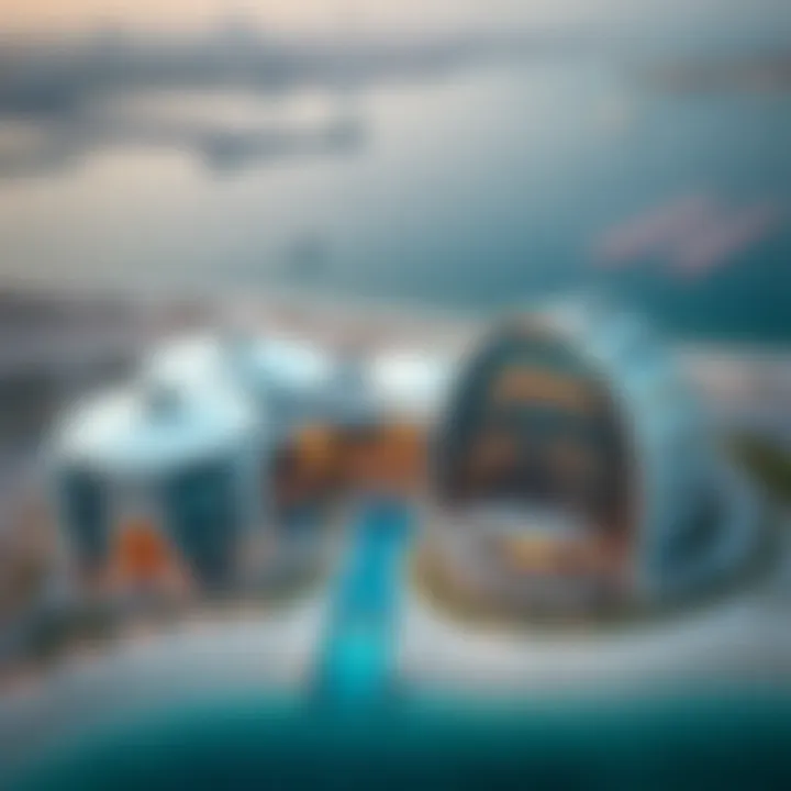 Aerial View of Mina Abu Dhabi Aerial view of Mina Abu Dhabi showcasing modern architecture