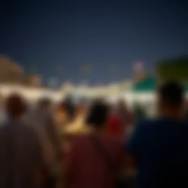 Unity in Diversity: Community Spirit during Ramadan Nights Community gathering under the stars during Ramadan nights