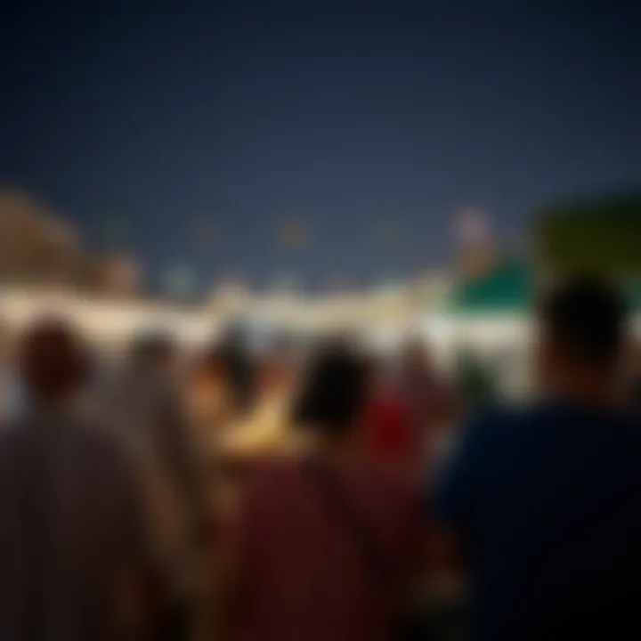 Unity in Diversity: Community Spirit during Ramadan Nights Community gathering under the stars during Ramadan nights