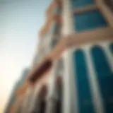 Architectural detail of Rayyan Tower