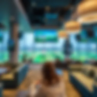 Luxurious Lounge Area at Topgolf Dubai Luxurious lounge area showcasing Topgolf amenities