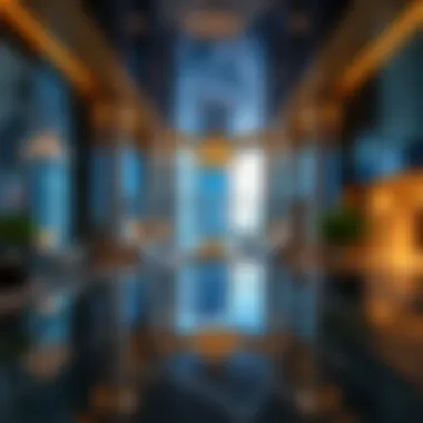 Luxurious amenities in a Business Bay high-rise