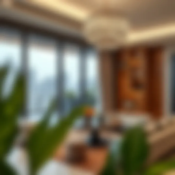 Interior design showcasing modern amenities