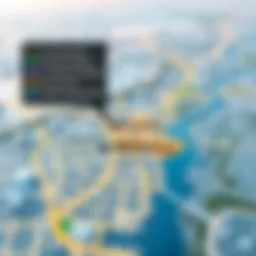 Map highlighting Al Muteena area in Dubai