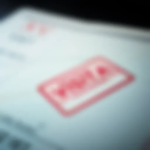 Visit Visa Stamp Details A close-up of a passport with a visit visa stamp
