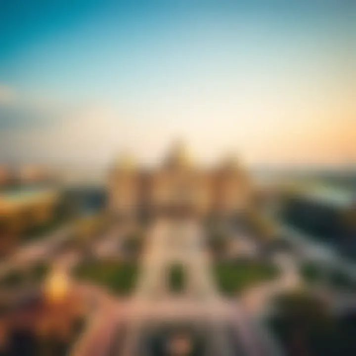 Aerial View of Zabeel Palace Aerial view of Zabeel Palace showcasing its grandeur and expansive grounds.